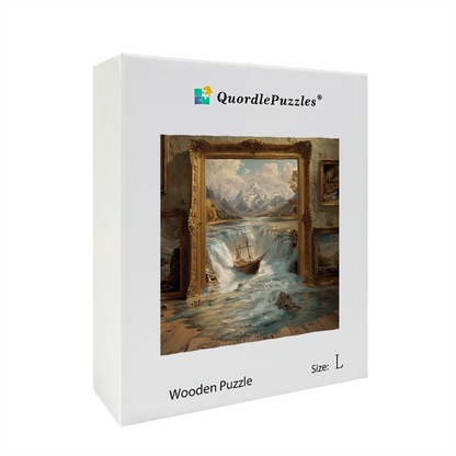 Boat in a Picture Frame Wooden Jigsaw Puzzle