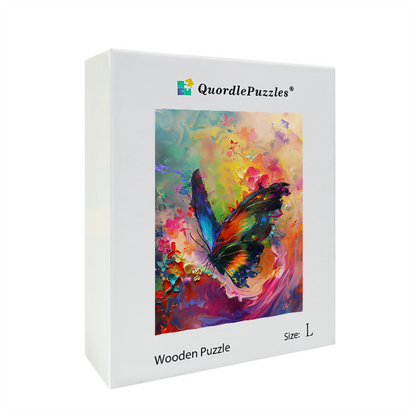 Colorful Butterfly Wooden Jigsaw Puzzle