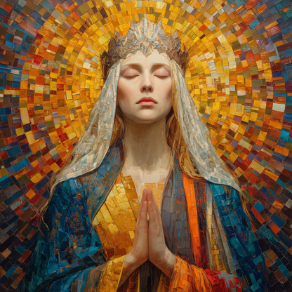 Devout Saint Wooden Jigsaw Puzzle