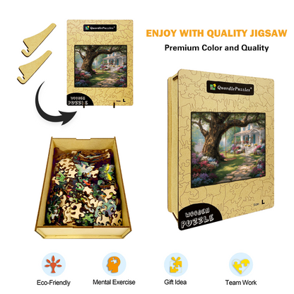 Garden Swing Wooden Jigsaw Puzzle