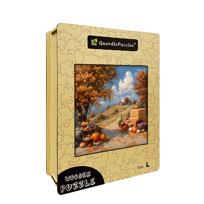 Harvest Hush Autumnal Wooden Jigsaw Puzzle