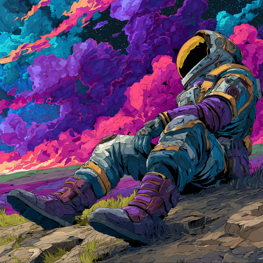 Lonely Astronaut Wooden Jigsaw Puzzle