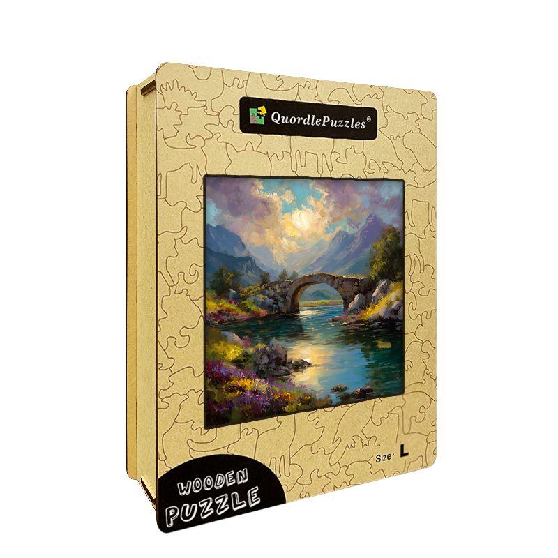 Mountain Bridge Wooden Jigsaw Puzzle