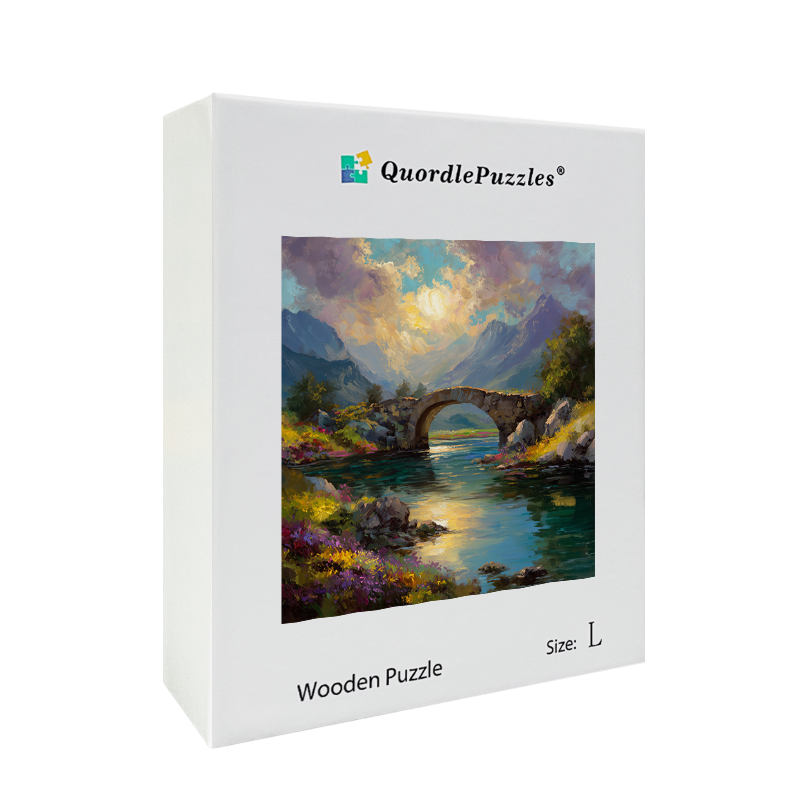 Mountain Bridge Wooden Jigsaw Puzzle