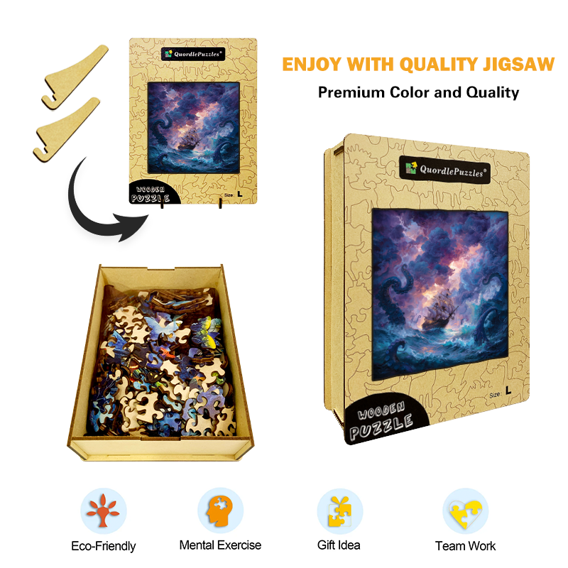 Sea Peril Wooden Jigsaw Puzzle