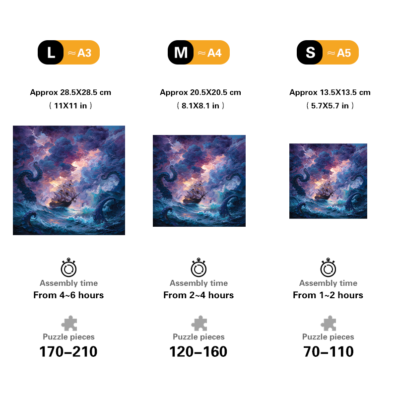 Sea Peril Wooden Jigsaw Puzzle