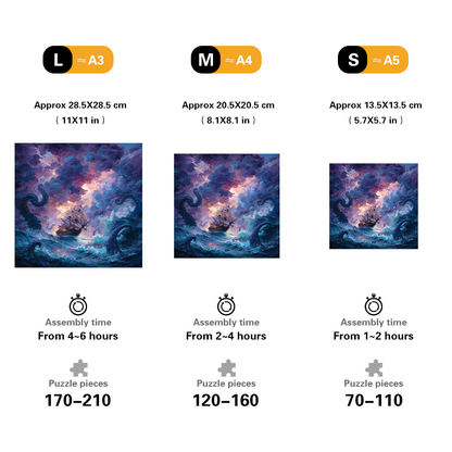 Sea Peril Wooden Jigsaw Puzzle