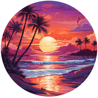 Sunset Beach Wooden Jigsaw Puzzle