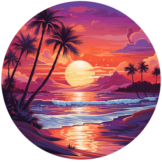 Sunset Beach Wooden Jigsaw Puzzle