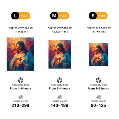 The Light of the Sacred Heart Wooden Jigsaw Puzzle