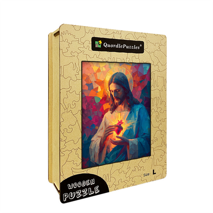 The Light of the Sacred Heart Wooden Jigsaw Puzzle