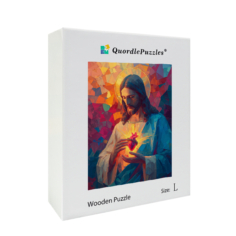 The Light of the Sacred Heart Wooden Jigsaw Puzzle