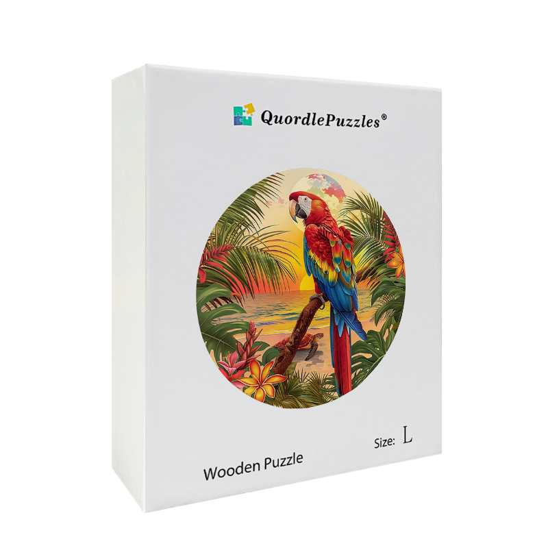 Tropical Parrot Wooden Jigsaw Puzzle