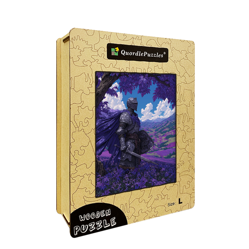 Violet Vow Field Knight Wooden Jigsaw Puzzle