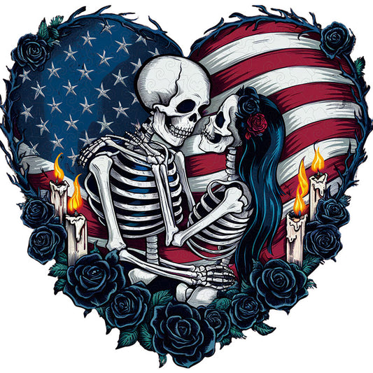 🔥LAST DAY 85% OFF - American Flag Gothic Heart