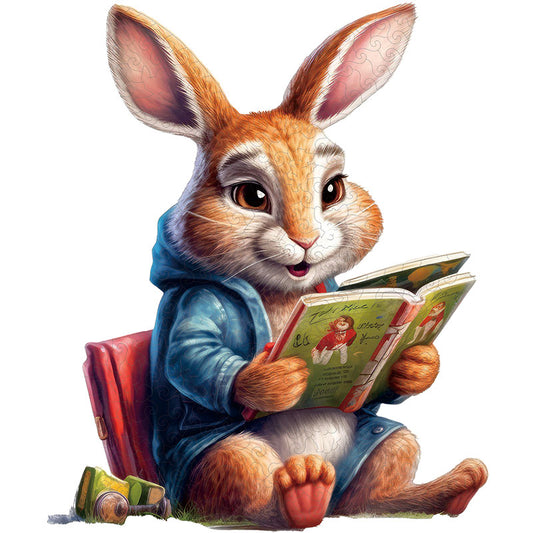🔥LAST DAY 85% OFF - Cute Rabbit Reading Book