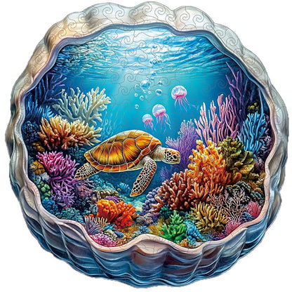 🔥LAST DAY 85% OFF -Sea Turtle in a Coral Reef