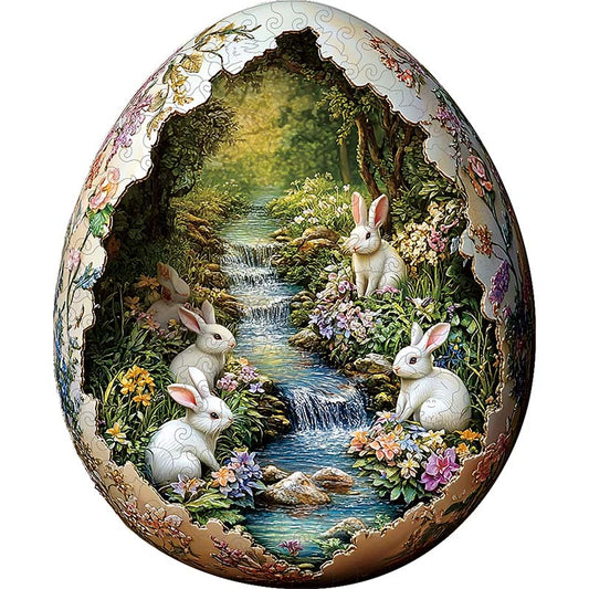 🔥LAST DAY 85% OFF - Bunnies in a Floral Egg