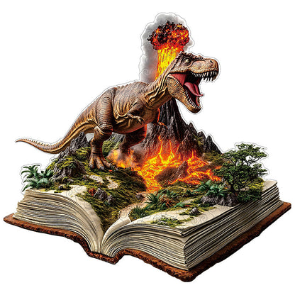 3D Jurassic Volcano Wooden Jigsaw Puzzle