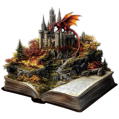 3D Dragon's Castle Wooden Jigsaw Puzzle