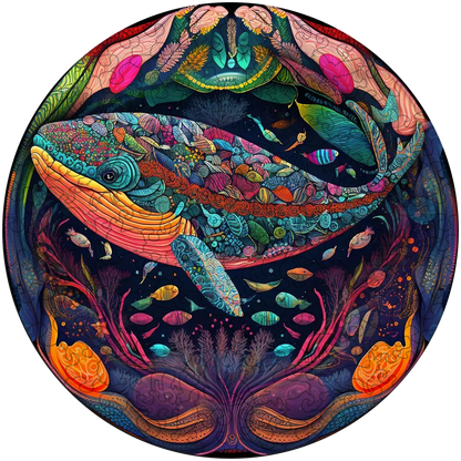 Whale That's Nice Wooden Jigsaw Puzzle