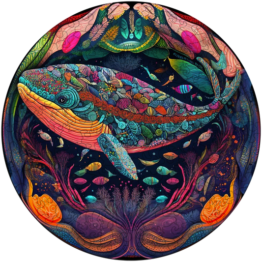 Whale That's Nice Wooden Jigsaw Puzzle