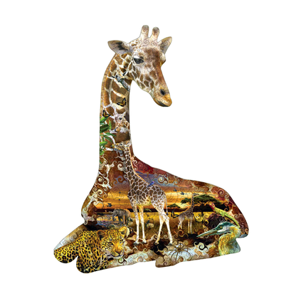🔥LAST DAY 91% OFF-African Spots Wooden Jigsaw Puzzle