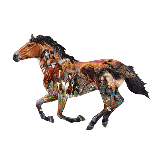 🔥LAST DAY 92% OFF-Pasture Sunset Wooden Jigsaw Puzzle