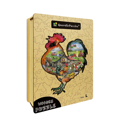 🔥LAST DAY 83% -Rule the roost Wooden Jigsaw Puzzle