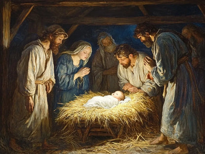 Nativity Scene Wooden Jigsaw Puzzle