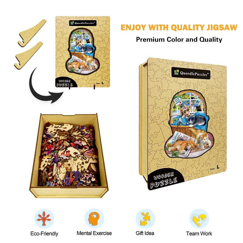 🔥LAST DAY 83% -Special Shaped Wooden Jigsaw Puzzle