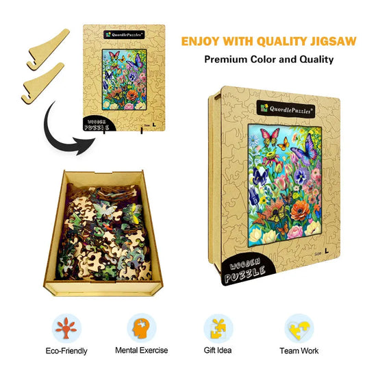 Spring Blossoms Wooden Jigsaw Puzzle