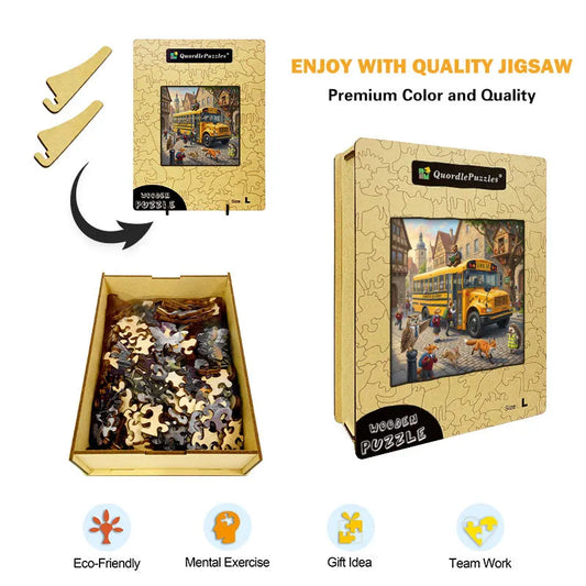 Forest Academy Morning Wooden Jigsaw Puzzle