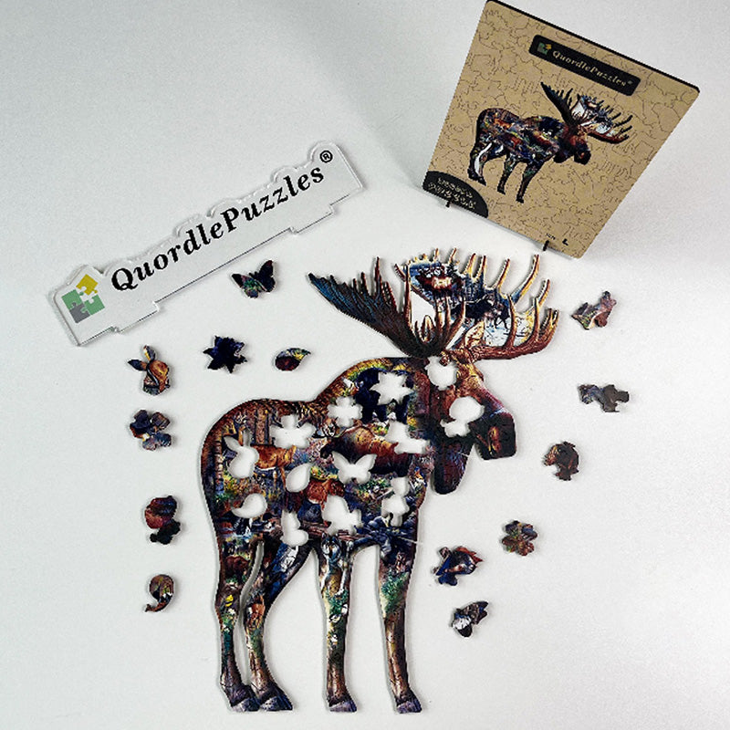 🔥LAST DAY 83% -Walk On The Wild Side Wooden Jigsaw Puzzle