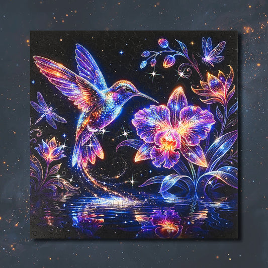 Celestial Hummingbird Glow – Crystal Edition