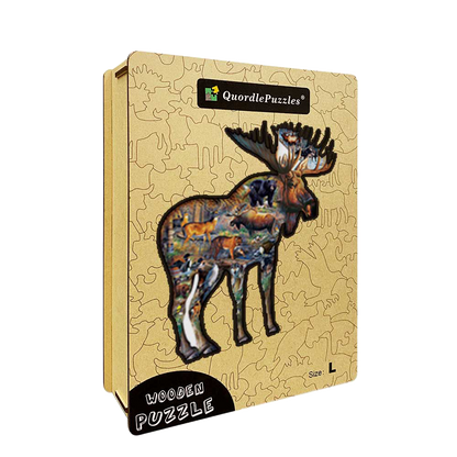 🔥LAST DAY 83% -Walk On The Wild Side Wooden Jigsaw Puzzle