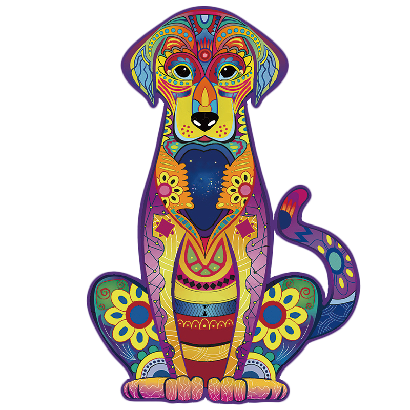 🔥LAST DAY 80% OFF-Labrador Wooden Puzzle