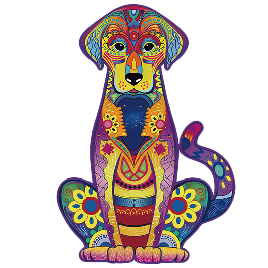 🔥LAST DAY 80% OFF-Labrador Wooden Puzzle