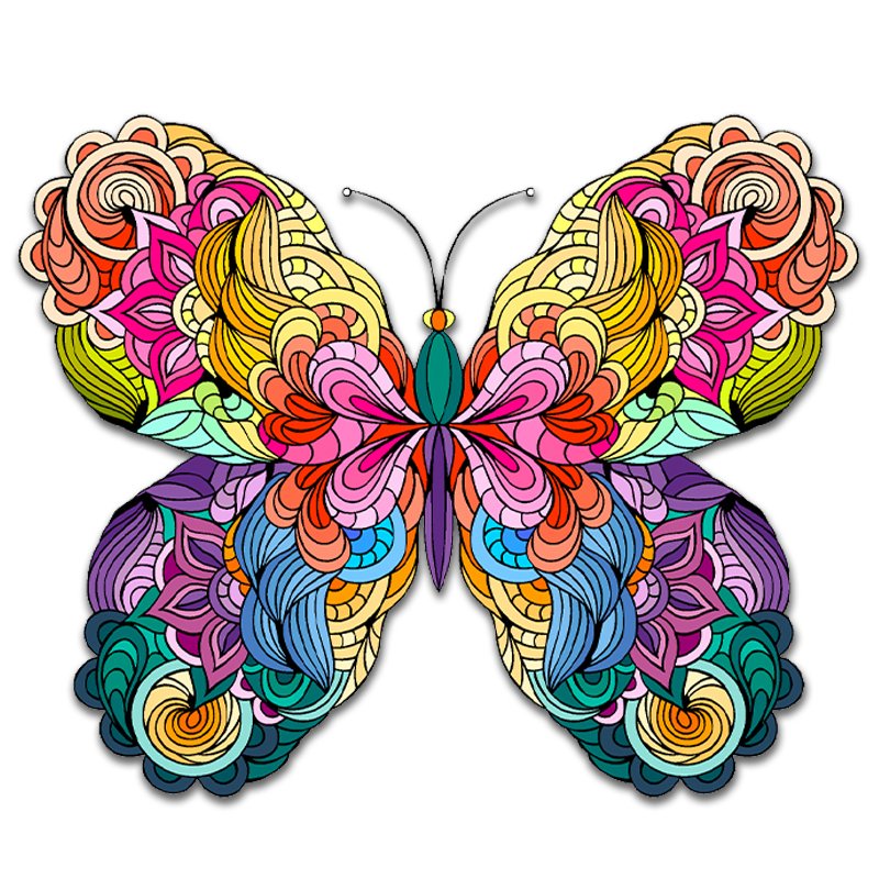🔥LAST DAY 80% OFF-BUTTERFLY COLORFUL EDITION JIGSAW PUZZLE