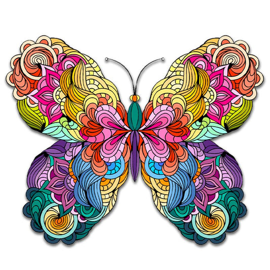 🔥LAST DAY 80% OFF-BUTTERFLY COLORFUL EDITION JIGSAW PUZZLE