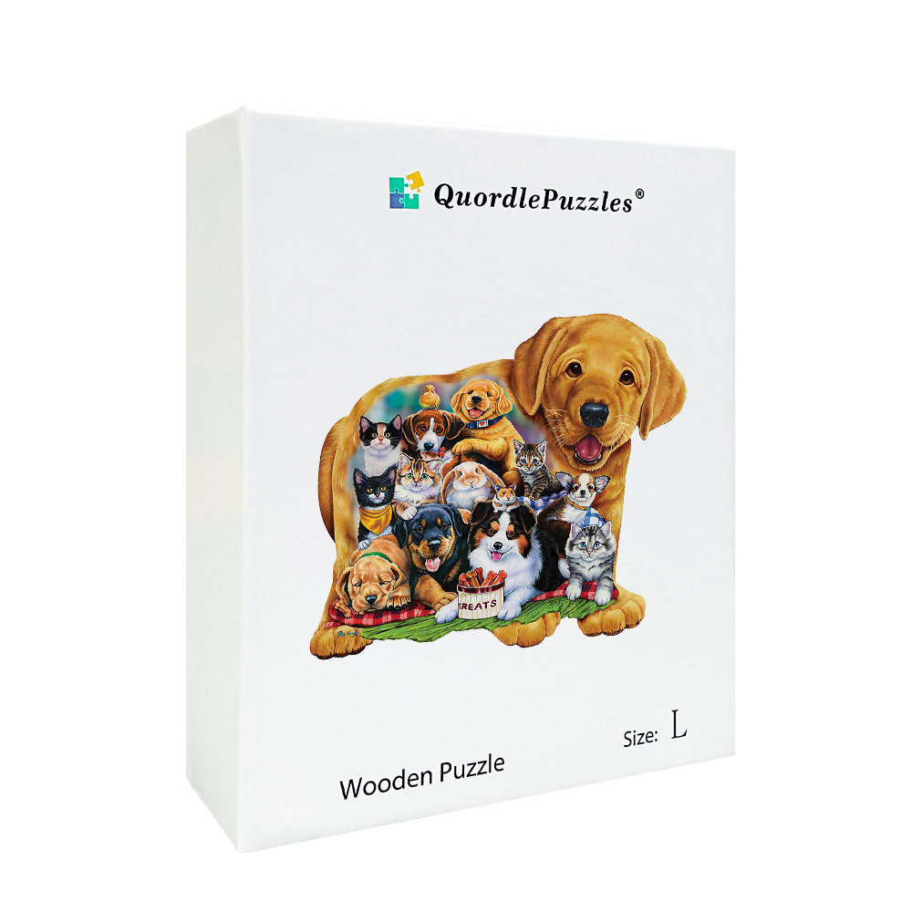 🔥LAST DAY 80% OFF-Dogs and Cats Jigsaw Puzzle