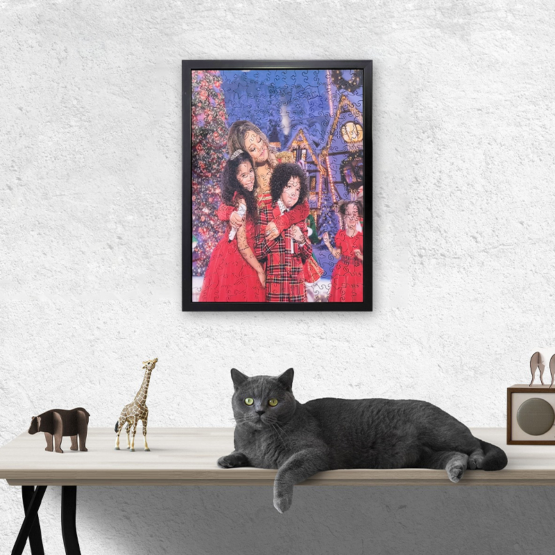 Upload photo custom wooden jigsaw puzzle