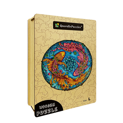 Double Fish Wooden Jigsaw Puzzle