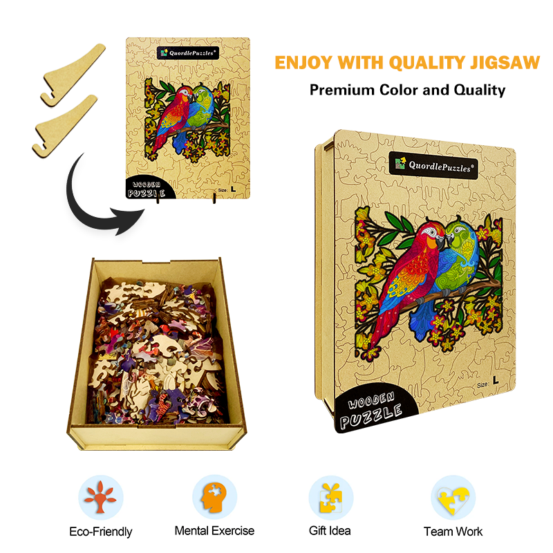 🔥LAST DAY 80% OFF-Colorful Parrot Jigsaw Puzzle