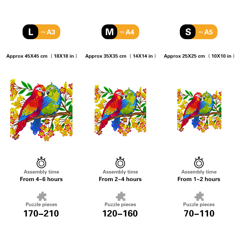 🔥LAST DAY 80% OFF-Colorful Parrot Jigsaw Puzzle