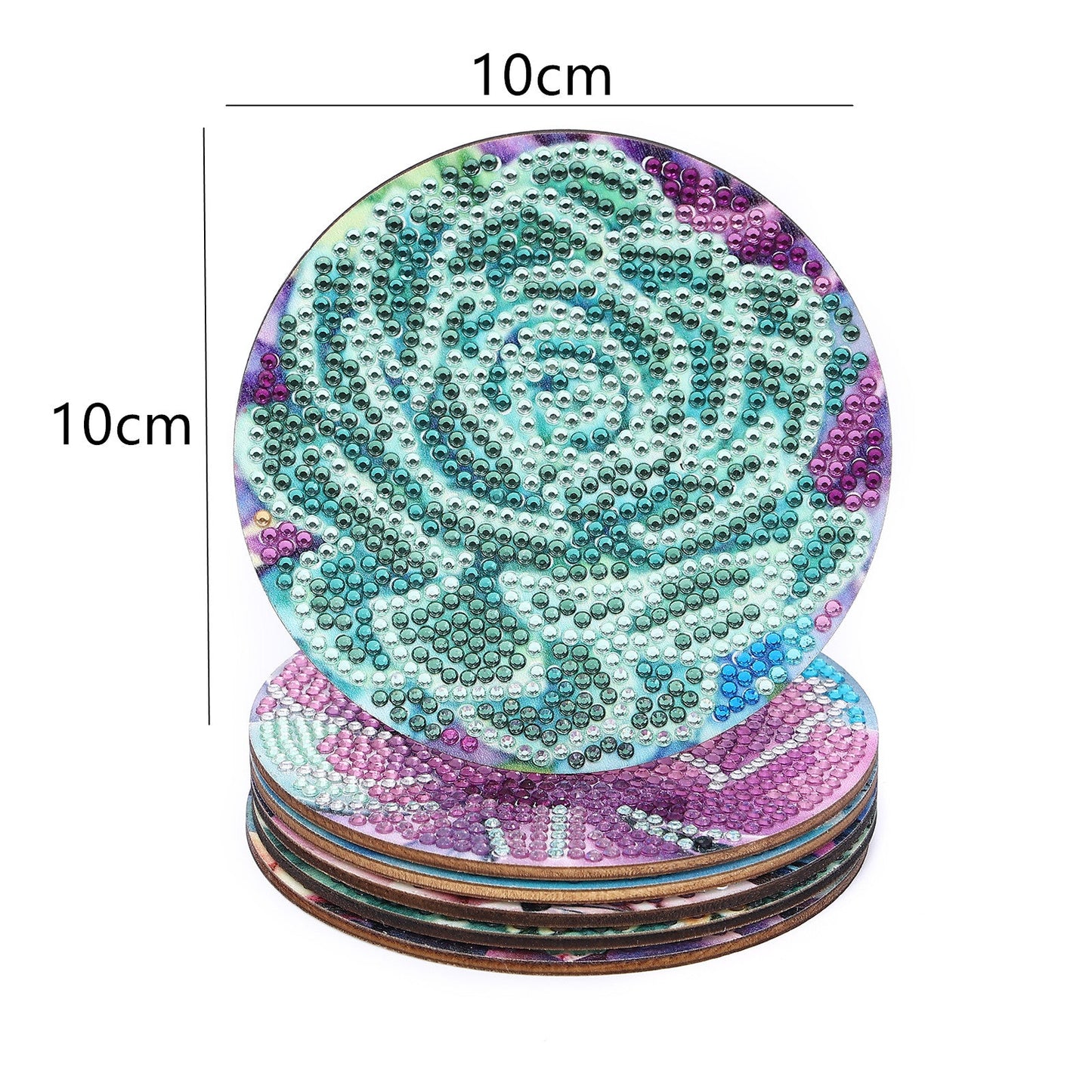 DIY Flower C Diamond Painting Coasters