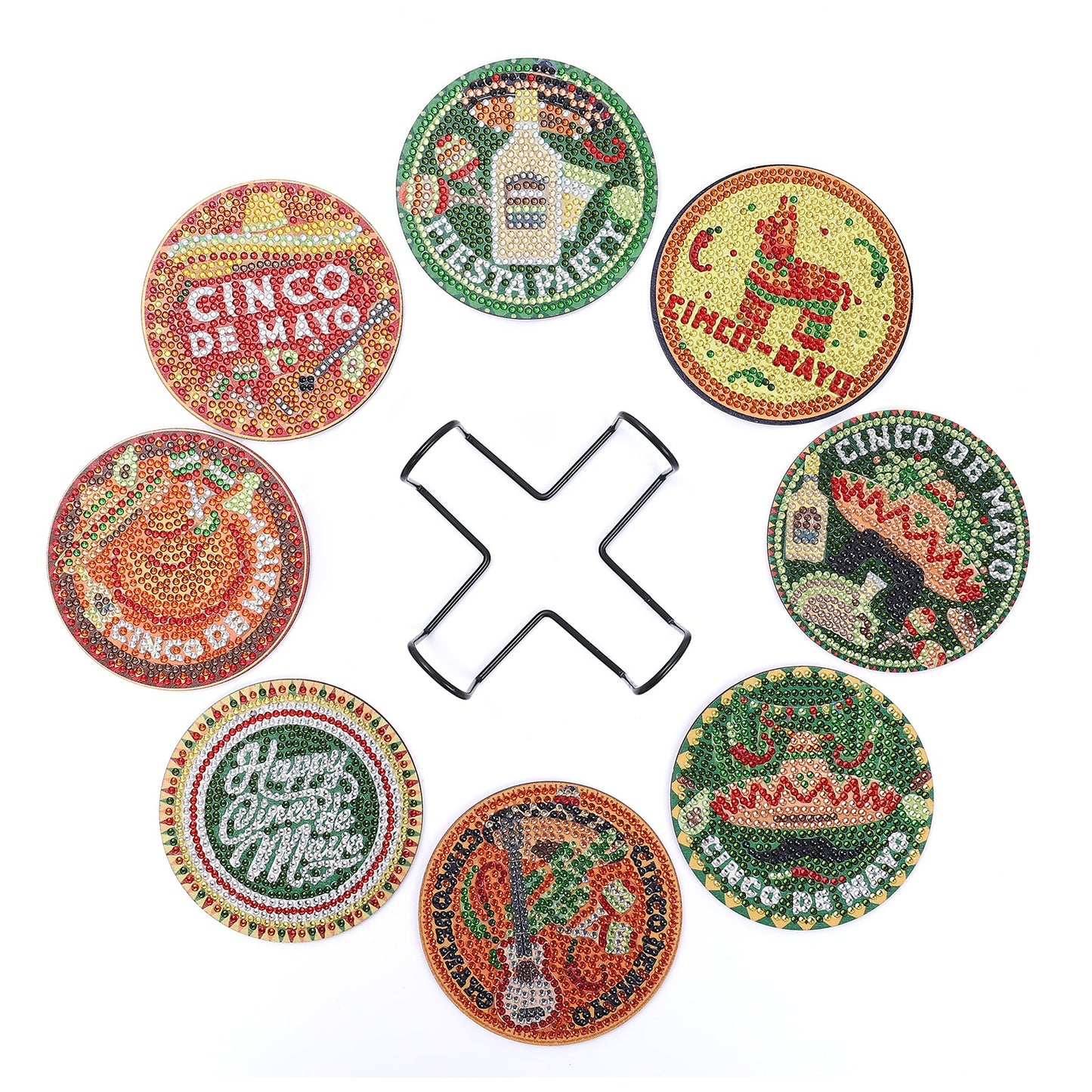 DIY CINCO MAYO Diamond Painting Coasters