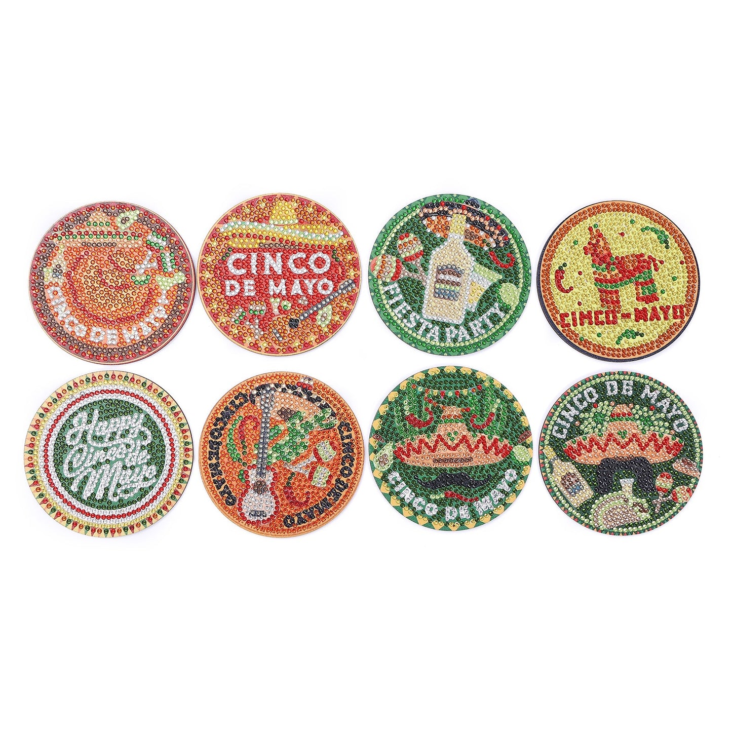 DIY CINCO MAYO Diamond Painting Coasters