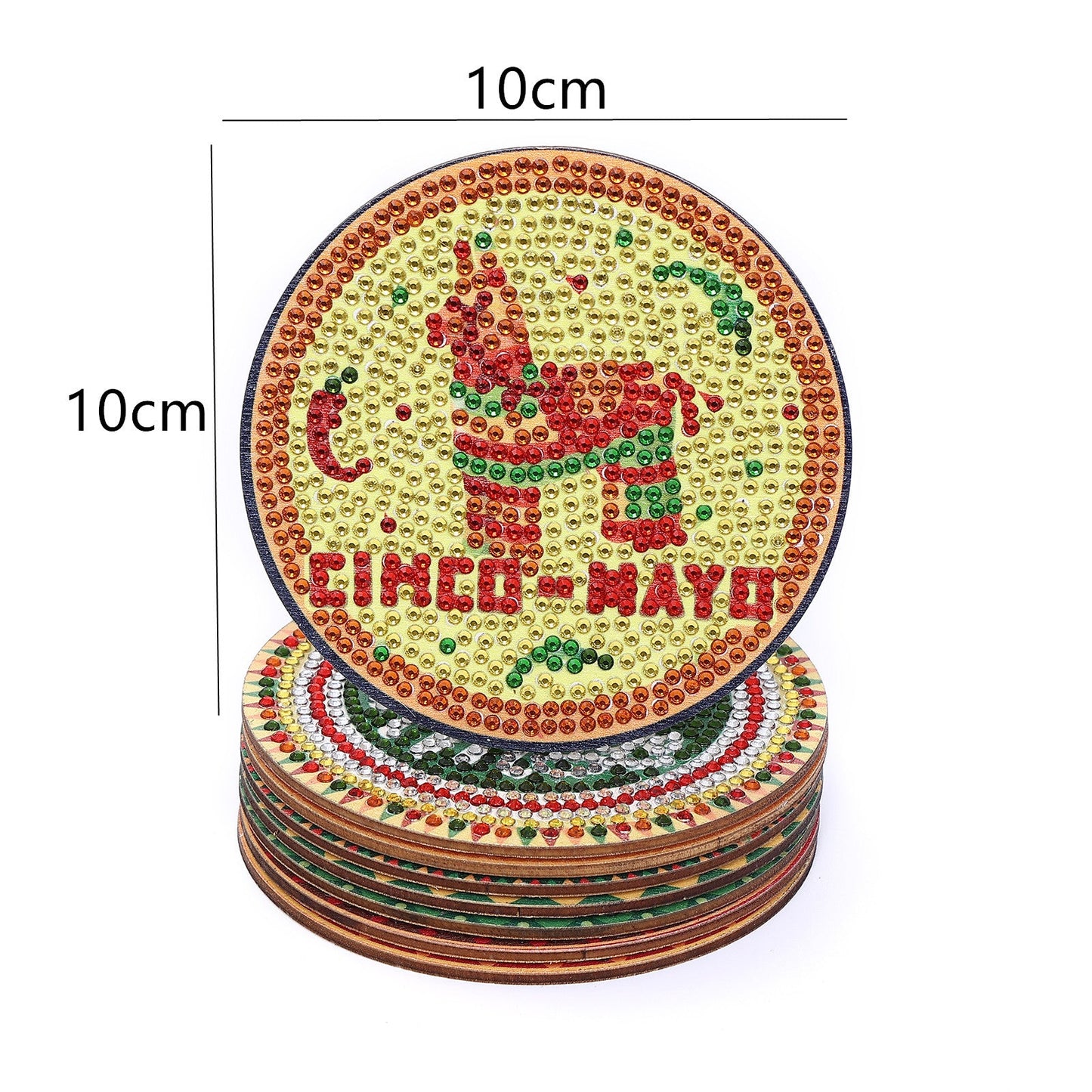 DIY CINCO MAYO Diamond Painting Coasters