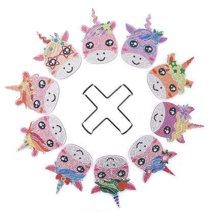 DIY Unicorn Diamond Painting Coasters